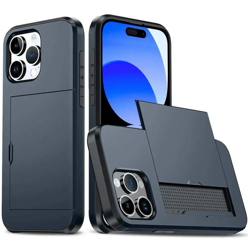 iPhone-Hülle mit Kartenfach – Schutzhülle mit Kartenschublade