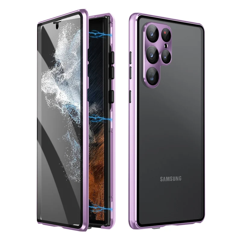 Magnetische Samsung-Glashülle | Doppelseitiges Gehärtetes Glas