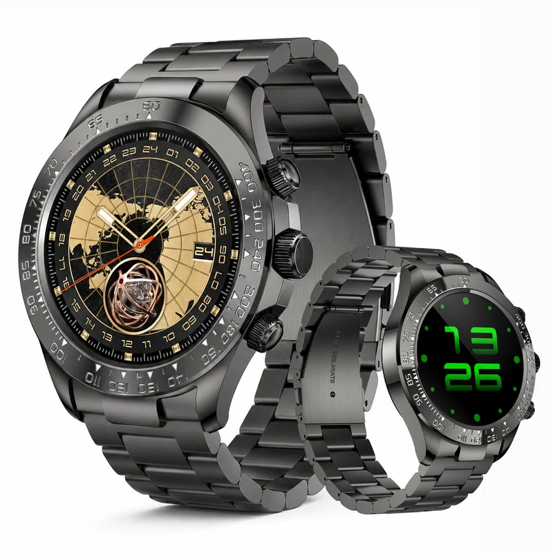 Smart Watch for Men with Heart Rate Sleep Sports Modes Bluetooth Call