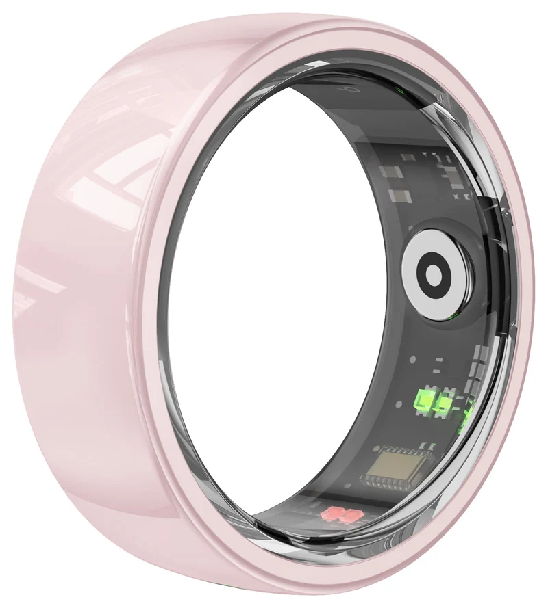 Smart Ring for Men Women Fitness Tracker Ring Health Smart Rings Heart Rate Monitor Sleep Tracker LED Notification Calorie Step Counter NFC Gesture Control Multi-Sport Modes Waterproof iOS/Android