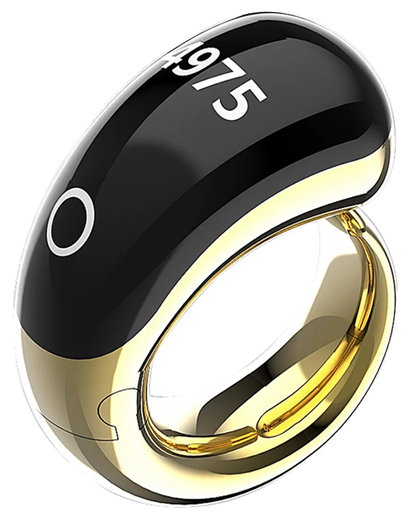 Muslim Prayer Smart Ring Men Women Prayer Ring with Number Counter Prayer Plan Reminder Customize Prayer Algorithm Waterproof Dust Proof Ring with Charging Case Compatible with iOS Android Phones