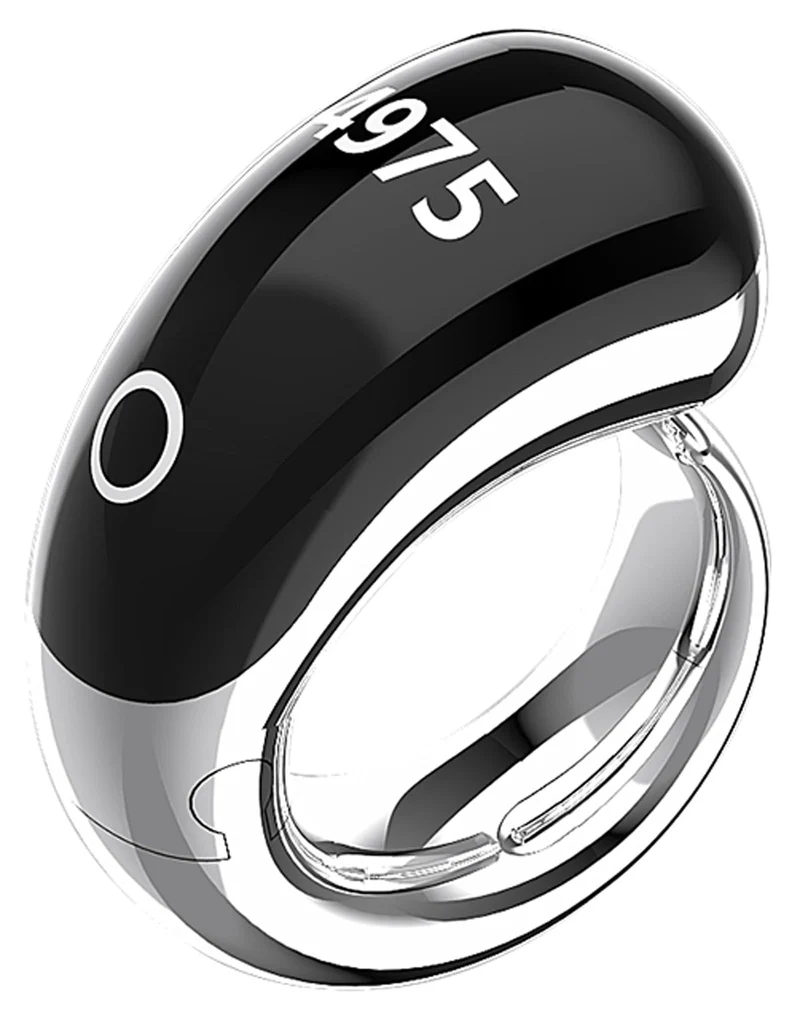 Muslim Prayer Smart Ring Men Women Prayer Ring with Number Counter Prayer Plan Reminder Customize Prayer Algorithm Waterproof Dust Proof Ring with Charging Case Compatible with iOS Android Phones