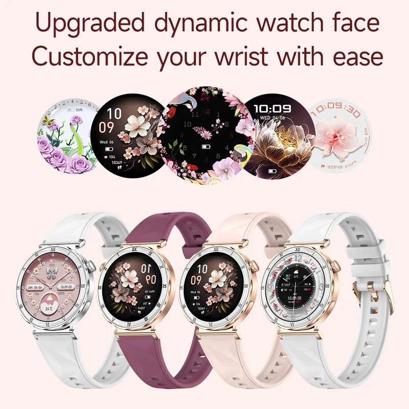 Smart Watches for Women with Heart Rate Monitor Sleep Monitoring Fitness Tracker for Women Pedometer Calorie Distance Dainty Smartwatch for Android iOS