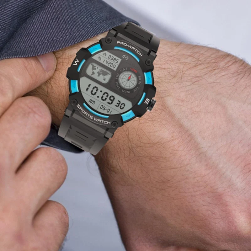 Rugged Military Smart Watches for Men with Bluetooth Call, Sports Smartwatch with LED Flashlight Heart Rate and Sleep Monitor for Android iOS Phones