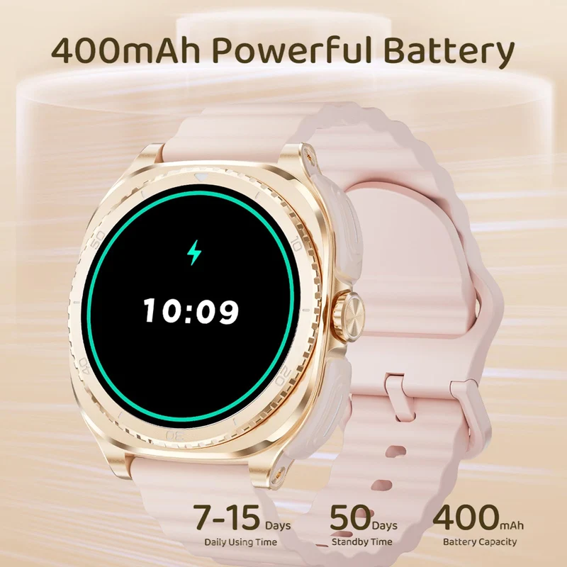 2-in-1 Smart Watch with Built-in Bluetooth Earbuds for Women 1.53" AMOLED Bluetooth Calling 100+ Sports Modes 24/7 Heart Rate Sleep Monitor Message Notifications Faces Fitness Tracker for ios Android