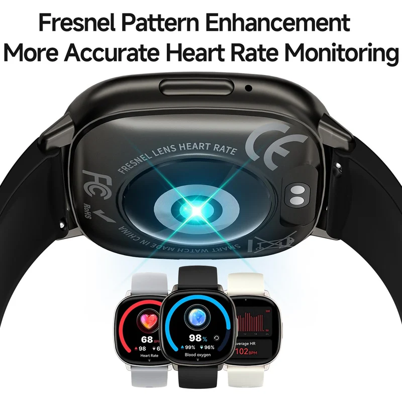 Ultra Slim Smart Watch for Men Women Heart Rate Monitor Pedometer Calories Tracker 1.73” AMOLED Display Bluetooth Calling 100+ Sports Modes Waterproof Fitness Smartwatch with Sleep Activity Tracking