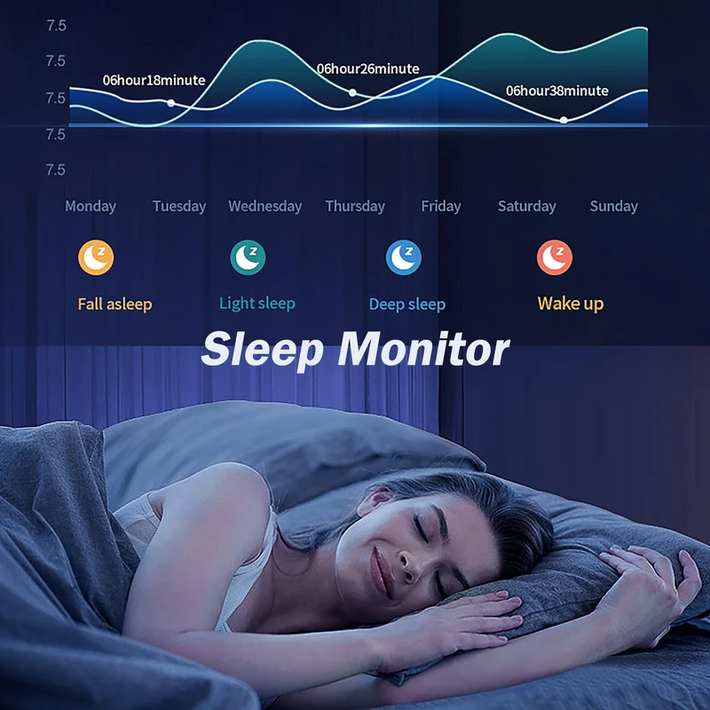 Smart Ring with Display Health Tracker Fitness Ring Heart Rate Monitoring Sleep Tracking Exercise Tracker Women Men Smart Rings for Android iOS Phones