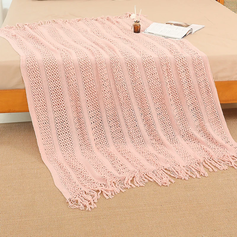 Heimtextilien Gemütliche Strickdecke