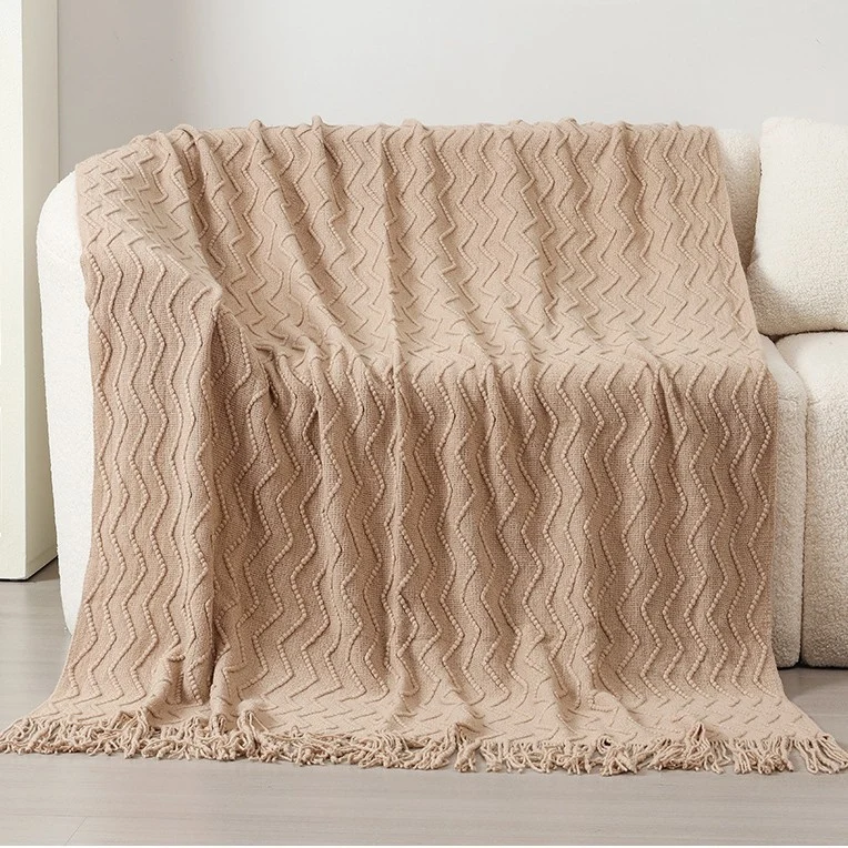 Hausdeko Gemütliche Strickdecke