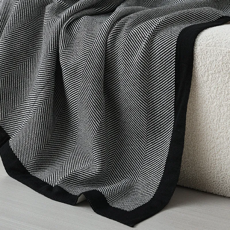 Hausdeko Gemütliche Strickdecke