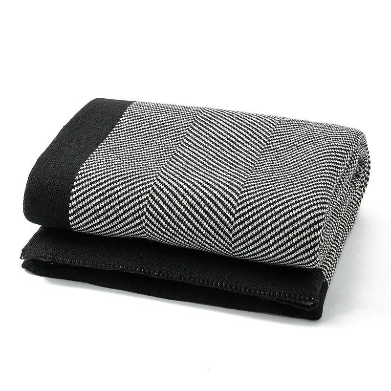 Hausdeko Gemütliche Strickdecke