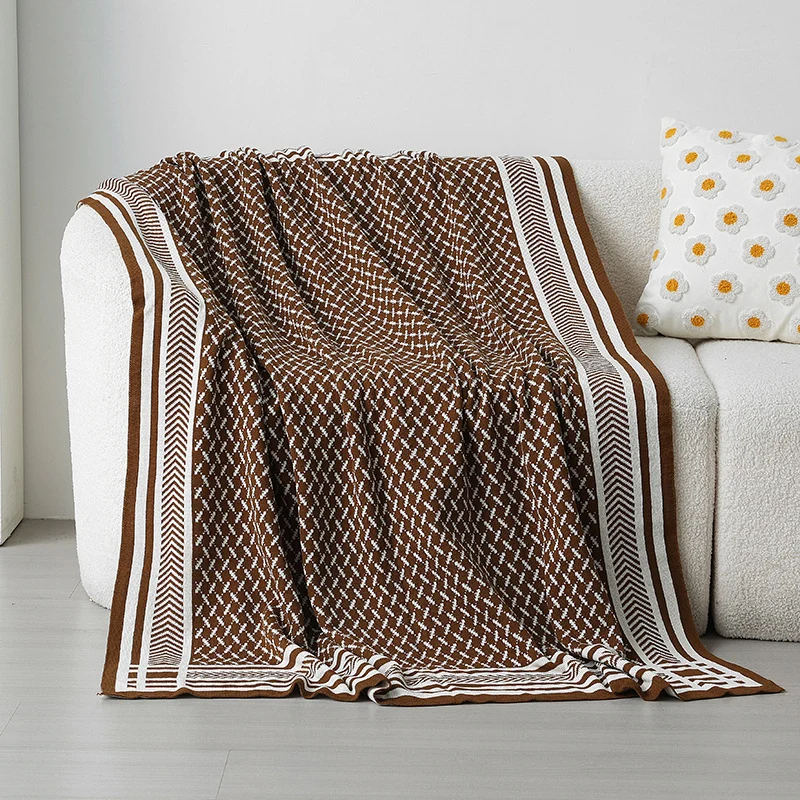 Hausdeko Gemütliche Strickdecke