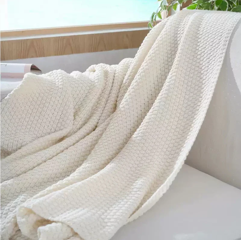 Hausdeko Gemütliche Strickdecke