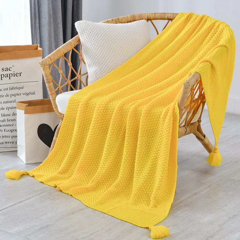 Hausdeko Gemütliche Strickdecke