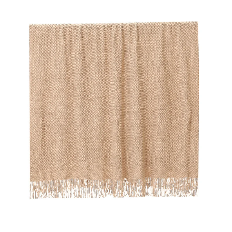Gemütliche gestrickte Decke