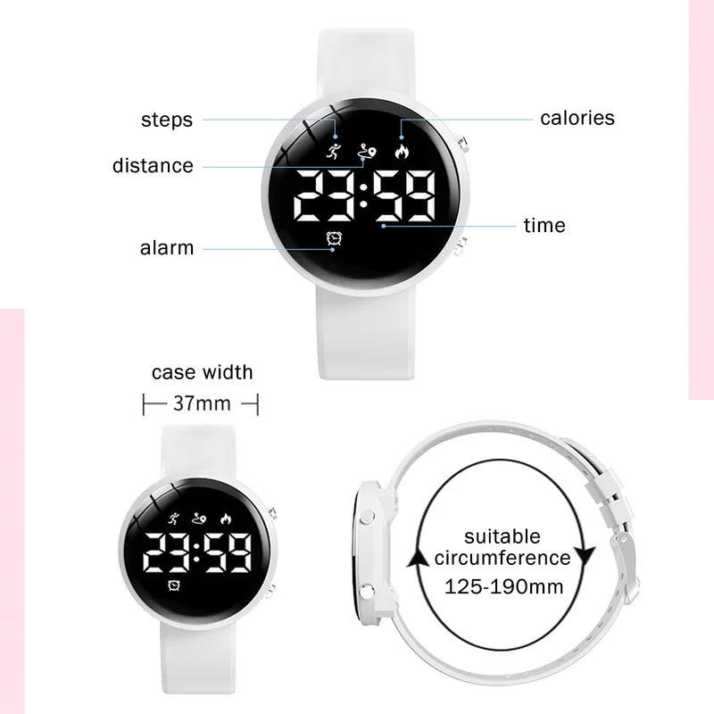 Fitness Tracker Watch with Step Counter Calorie Waterproof Pedometer Vibrating Alarm Digital Watches for Men Women Running Walking Workouts(NO APP)