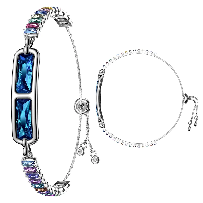 Smart Bracelet for Women Fitness Tracker Jewelry Fitness Bracelet Smart Band with Sleep Tracker Heart Rate Monitor Diamond for Android iOS