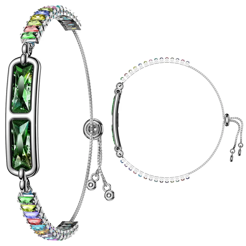 Smart Bracelet for Women Fitness Tracker Jewelry Fitness Bracelet Smart Band with Sleep Tracker Heart Rate Monitor Diamond for Android iOS