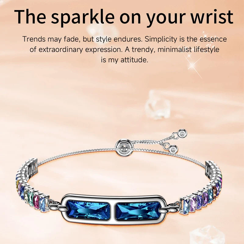 Smart Bracelet for Women Fitness Tracker Jewelry Fitness Bracelet Smart Band with Sleep Tracker Heart Rate Monitor Diamond for Android iOS