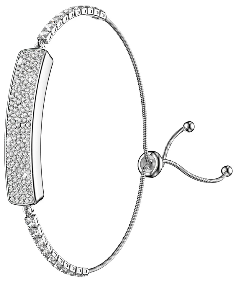 Fitness Tracker Dressy Diamond Smart Bracelet for Women Ladies Health Wristband Heart Rate Monitor Sleep Tracker Step Counter Pedometer Waterproof Fashion Activity Tracker