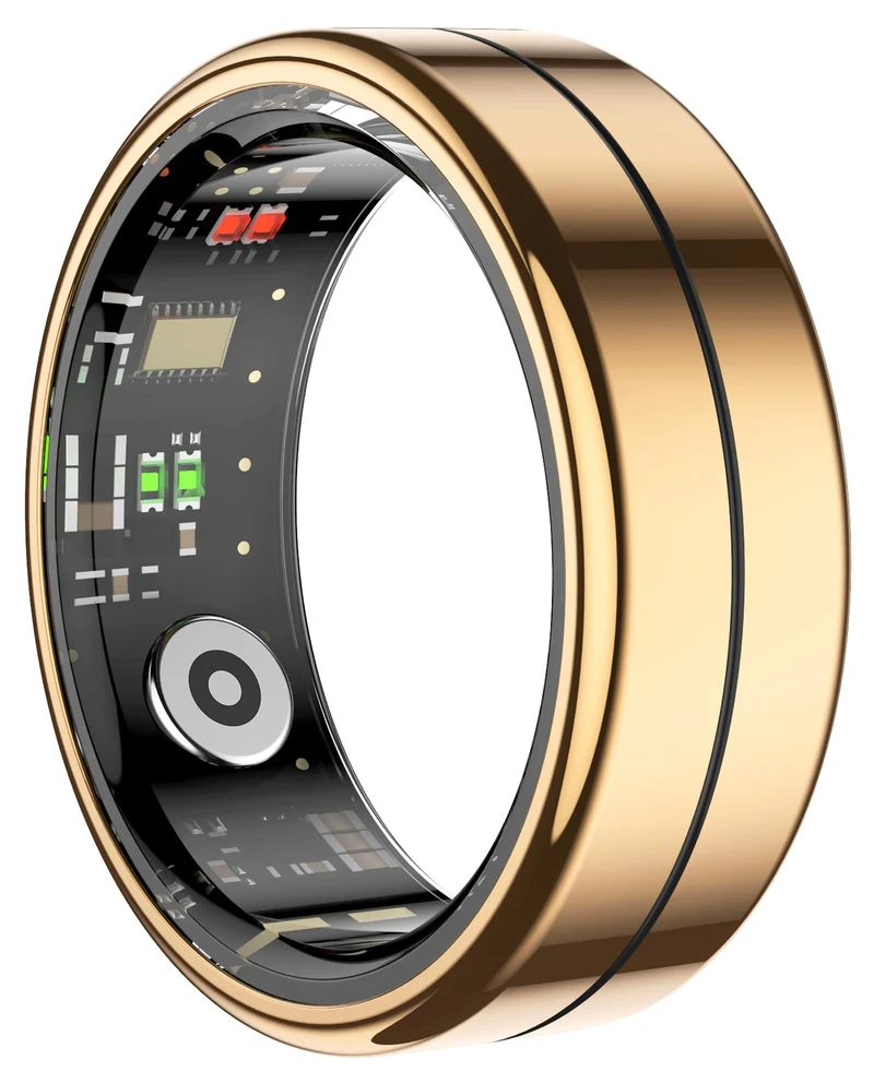 Smart Ring for Men Women Fitness Tracker Ring Health Smart Rings Heart Rate Monitor Sleep Tracker Calorie Step Counter Gesture Control Multi-Sport Modes Waterproof Compatible with iOS Android Phones