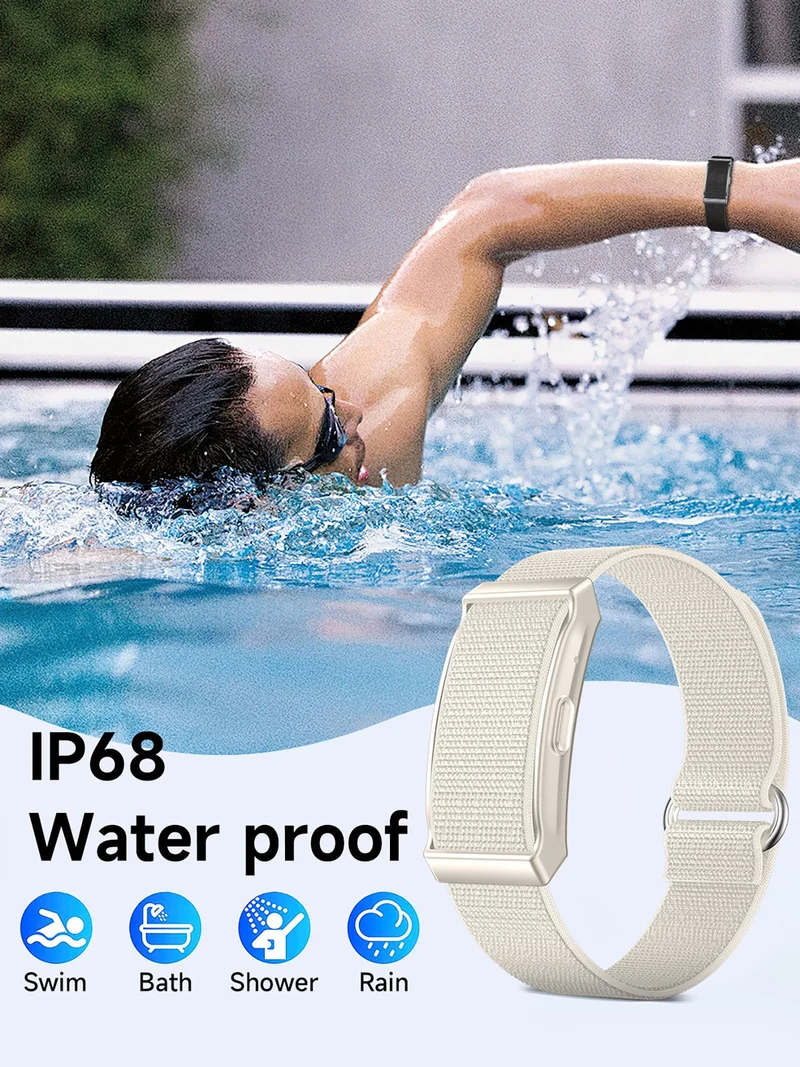 Smart Bracelet for Men Women Wearable Fitness Smart Wristband Heart Rate/Sleep Tracker/Pedometer/Call Reminder Multiple Sport Modes IP68 Waterproof Activity Tracker with 2 PCS Bands