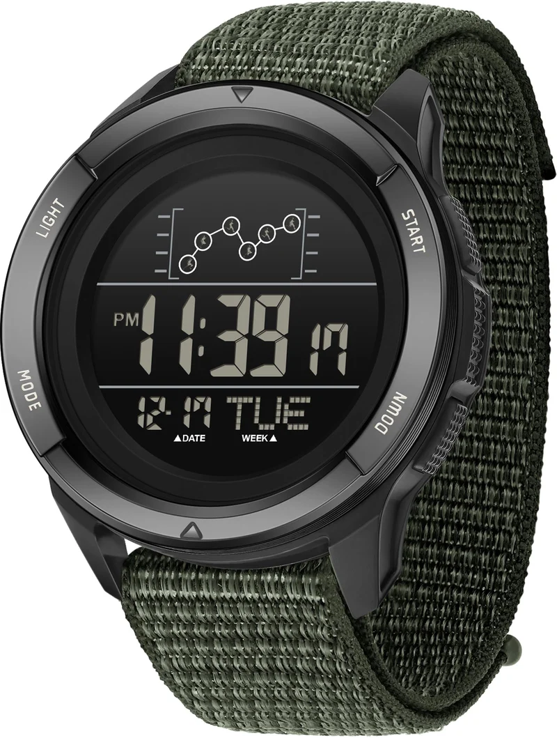 Findtime Military Watches for Men Tactical Digital Sport Watch Waterproof Army Outdoor Nylon Strap Electronic Mens Watch LED Luminous Alarm Stopwatch
