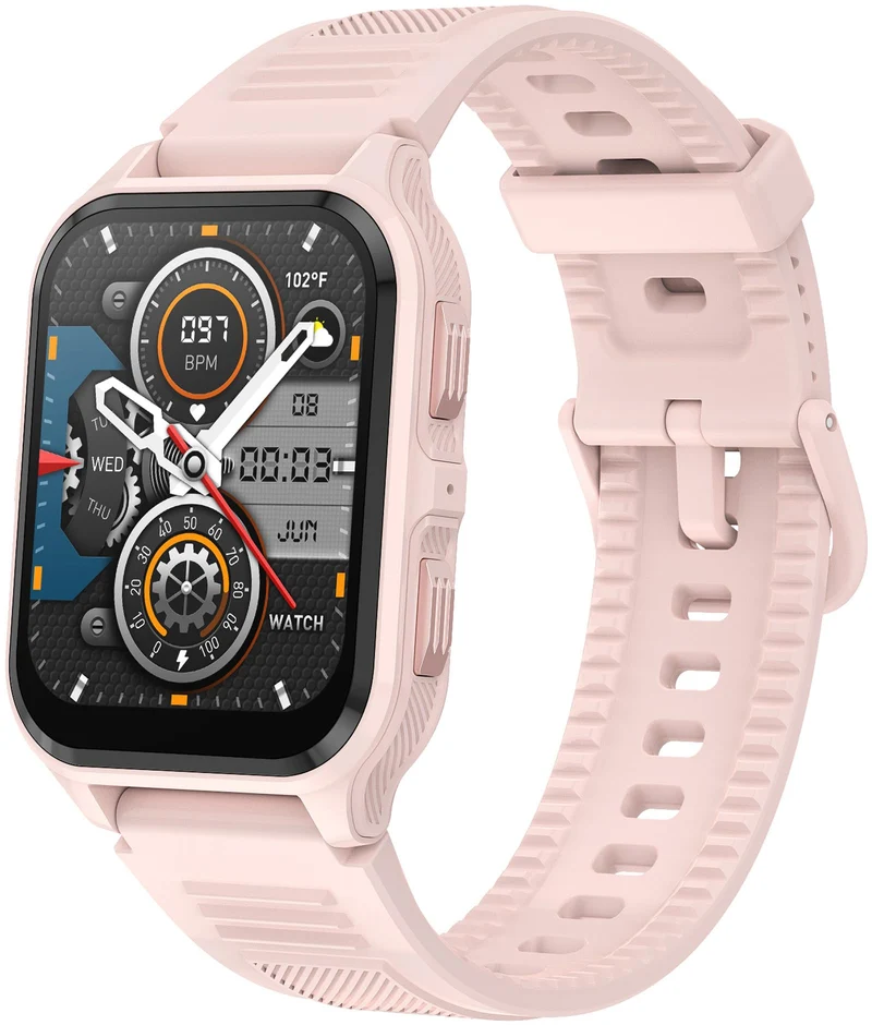 Rugged Military Smart Watch for Men Android Phones 1.83" Outdoor Running Smartwatch with Answer/Make Call 100 Sport Modes Fitness Tracker