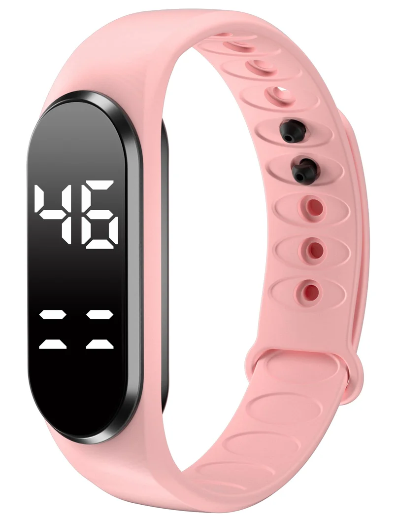 Non-Bluetooth Fitness Tracker Pedometer Watch Step Counter Calorie Vibrate Alarm Fitness Watch IP65 Water Resistance Sports Digital Watch