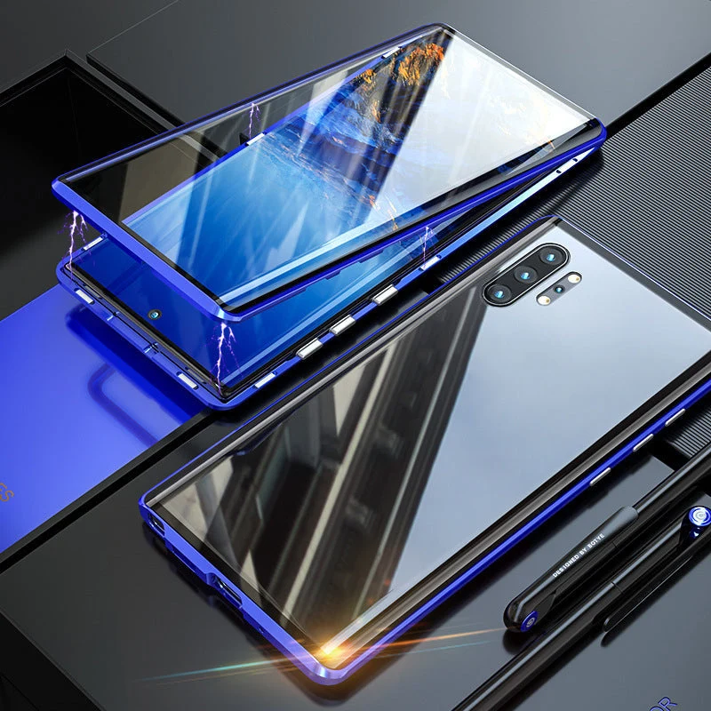 gehärtetes Glas Doppelseitige Handyhülle für Samsung