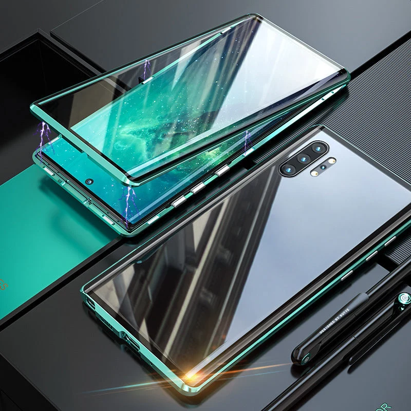 gehärtetes Glas Doppelseitige Handyhülle für Samsung
