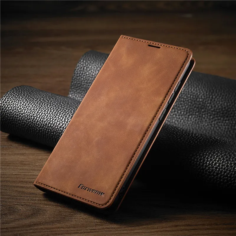 iPhone Leder-Wallet-Hülle | Magnetische Kartenhalter-Funktion | Mehrere Farben
