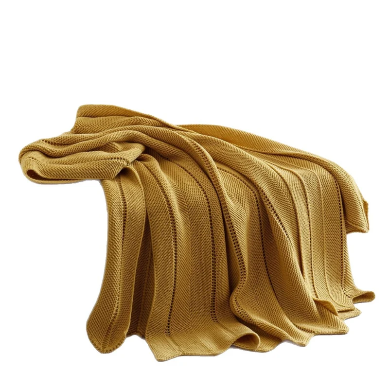 Elegante Strickwurfdecke