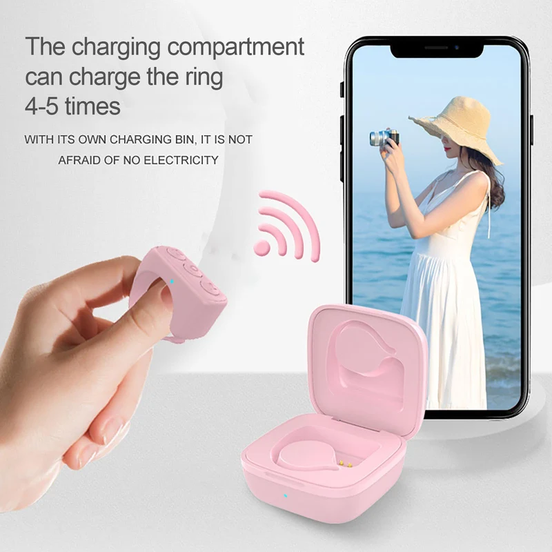 Remote Smart Ring for Remote Scrolling Ring for Photo Camera Video Control Bluetooth Short Videos Scrolling Ring for Android iOS Phones Scrolling Ring
