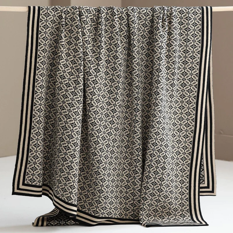 Dekorative Strickdecke
