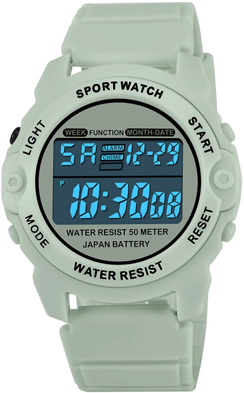 Findtime Pink Watches for Women Digital Small Simple Female Wrist Watch with Alarm/Stopwatch/5ATM Waterproof/LED Back Light
