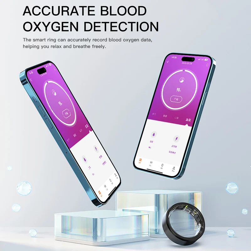 Smart Ring for Men Women Activity Health Tracker Heart Rate Monitor Sleep Pedometer Calorie Counter Ladies Fitness Smart Rings