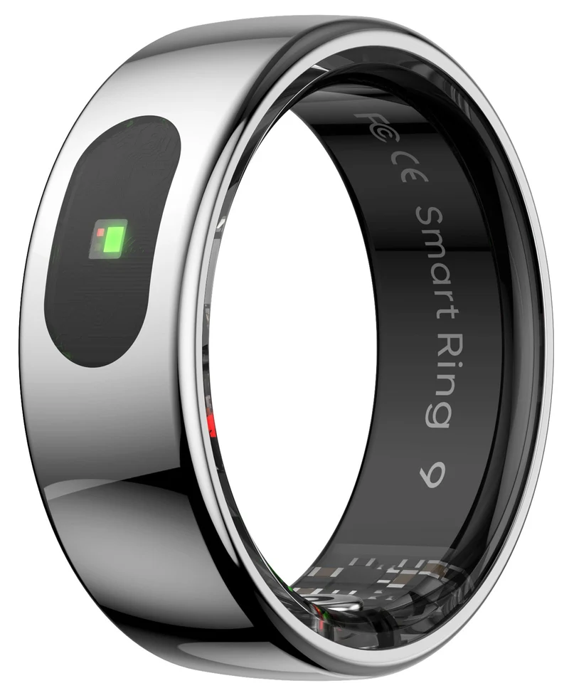 Smart Ring for Men Women Smart Ring Sleep Tracker SNS Notification Fitness Tracker Gesture Control Pedometer Calories Step Counter Compatible with iOS Android