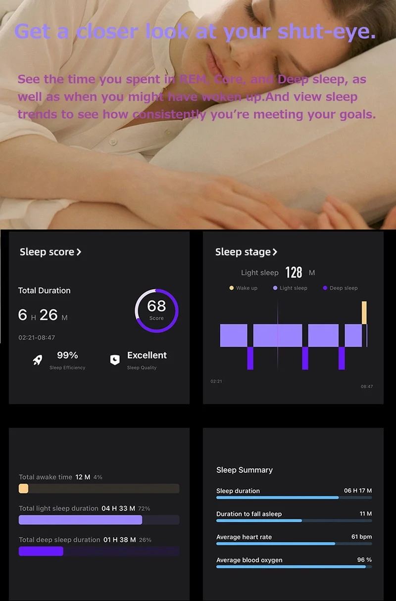 Smart Ring for Men Women Smart Ring Sleep Tracker SNS Notification Fitness Tracker Gesture Control Pedometer Calories Step Counter Compatible with iOS Android