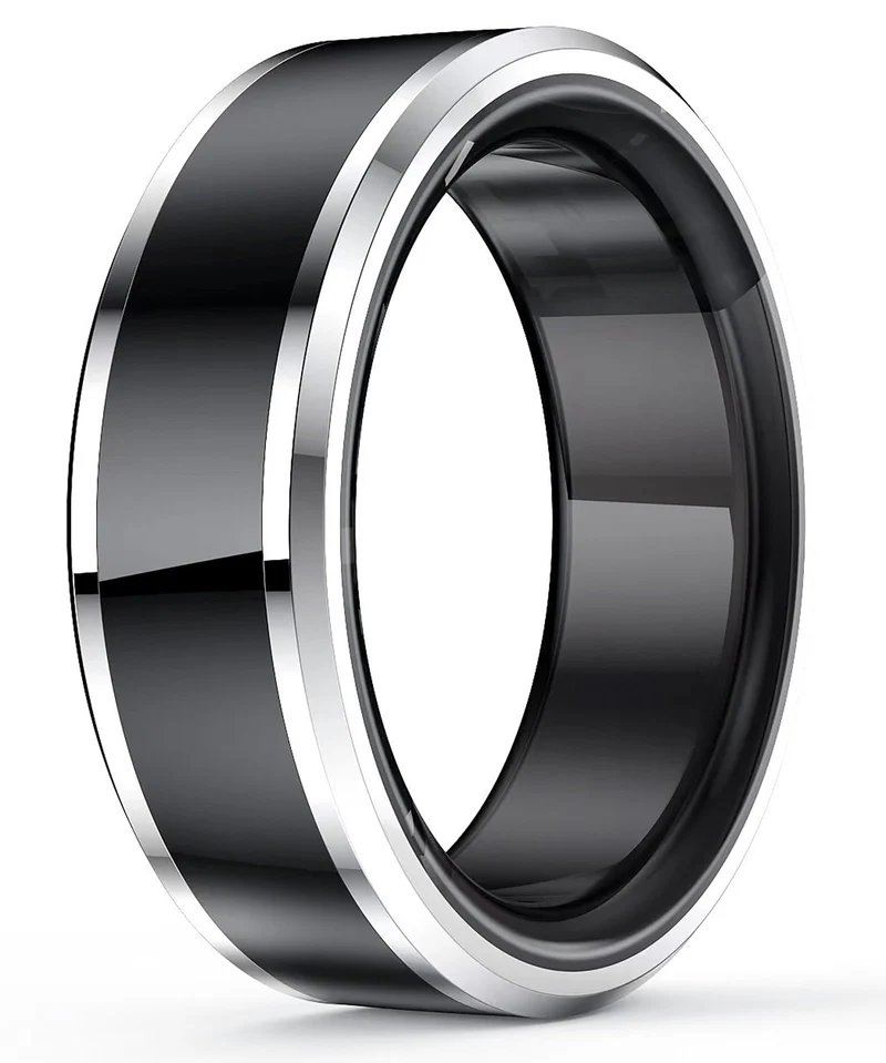 Smart Ring Health Tracker Fitness Ring Heart Rate Monitor Sleep Sports Modes Smart Ring Step Counter Calorie Pedometer Smart Rings for Android & iOS