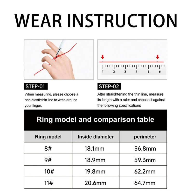 Smart Ring Health Tracker Fitness Ring Heart Rate Monitor Sleep Sports Modes Smart Ring Step Counter Calorie Pedometer Smart Rings for Android & iOS