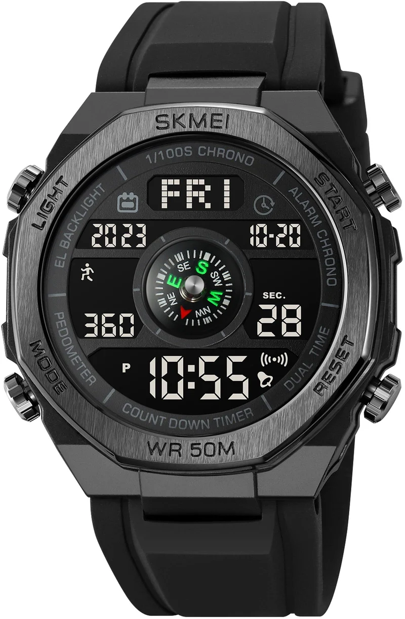 Findtime Pedometer Watch, Digital Steps Calorie Counter Without Bluetooth No App Required No Phone Needed Fitness Tracker