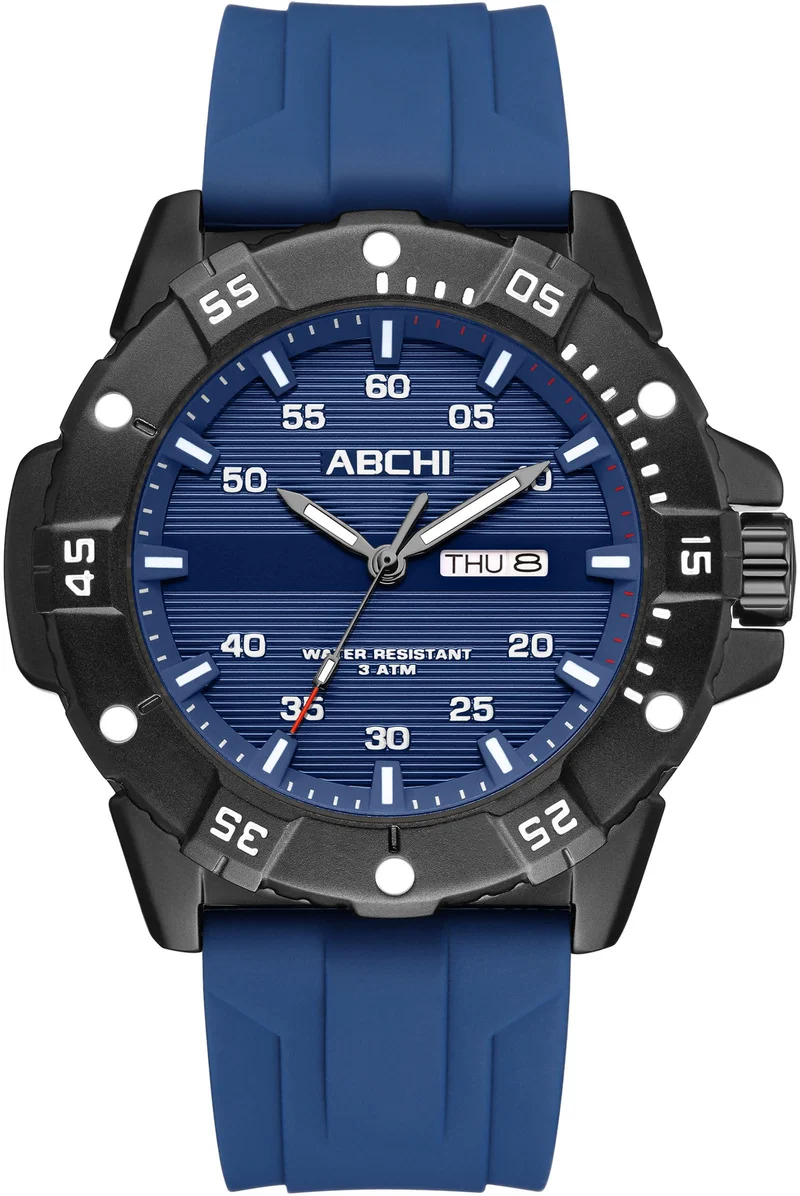 Findtime Mens Watches Black Army Military Stylish Designer Watch Silicone Strap Luminous Analog Display with Second Hand Glowing Easy to Read Dial