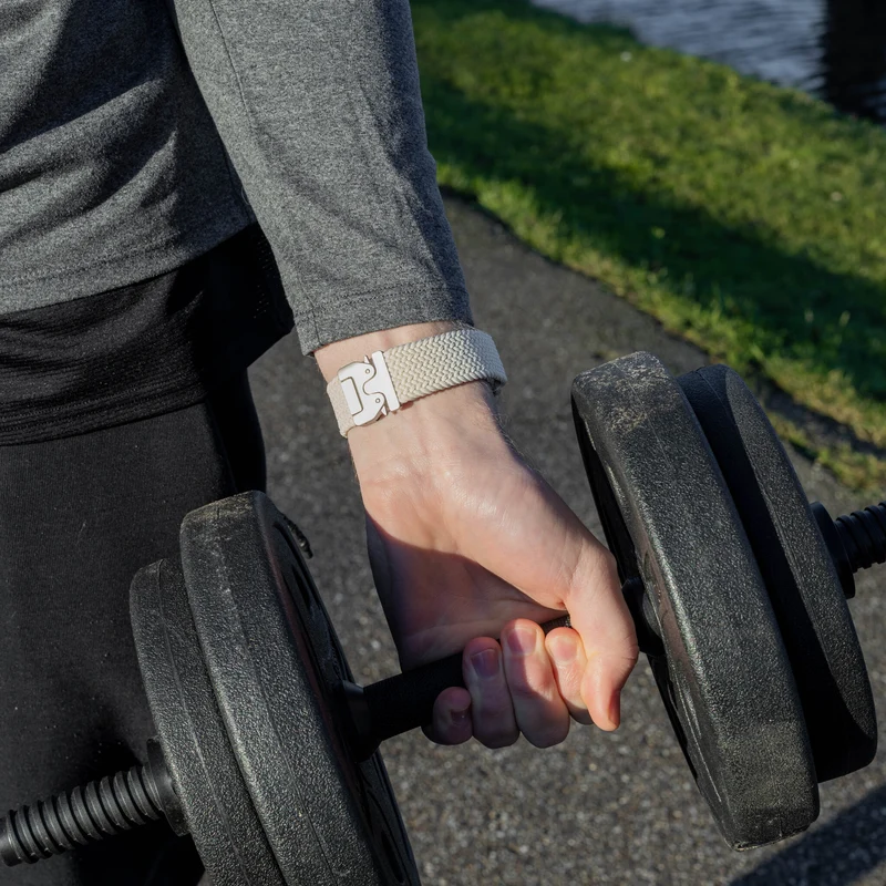 Zenwatch Venice Pro Geflochtenes Armband mit P-Schnalle (Polarstern)