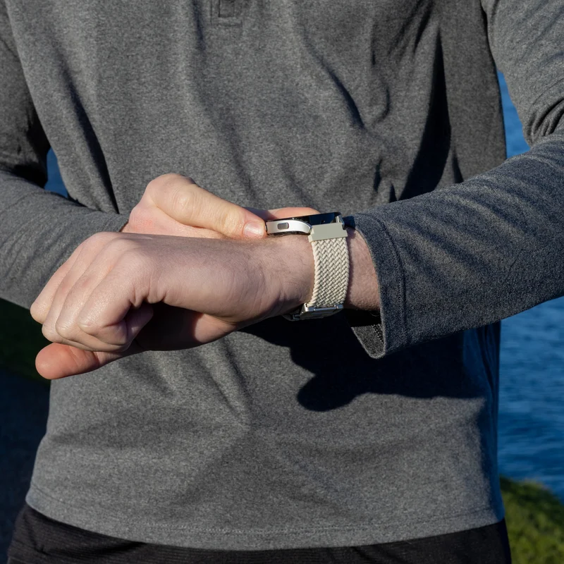 Zenwatch Venice Pro Geflochtenes Armband mit P-Schnalle (Polarstern)