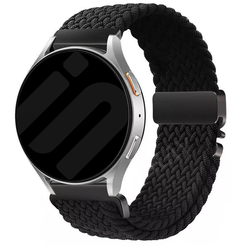 Zenwatch Venice Pro Geflochtenes Armband mit P-Schnalle (Schwarz)