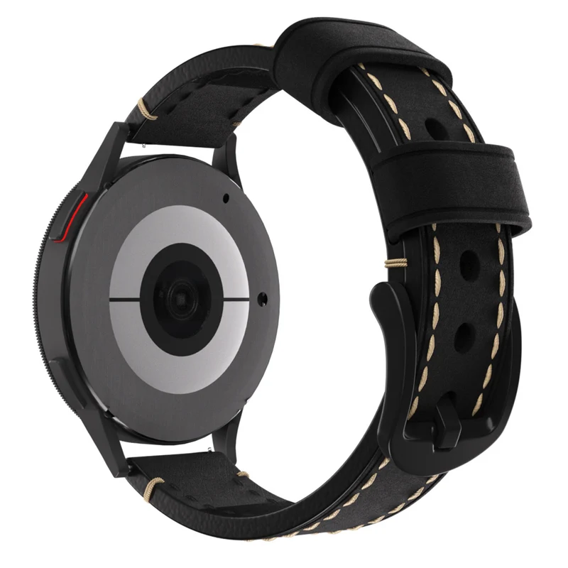 Zenwatch Venice Pro 2 Echtes Lederarmband (Schwarz)