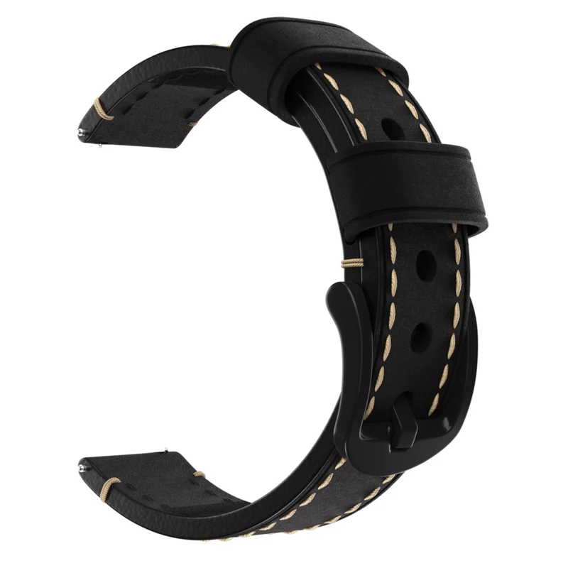 Zenwatch Venice Pro 2 Echtes Lederarmband (Schwarz)