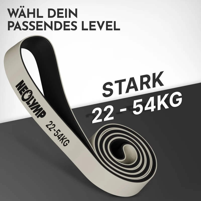 Heavy Resistance Bands aus Latex - grau