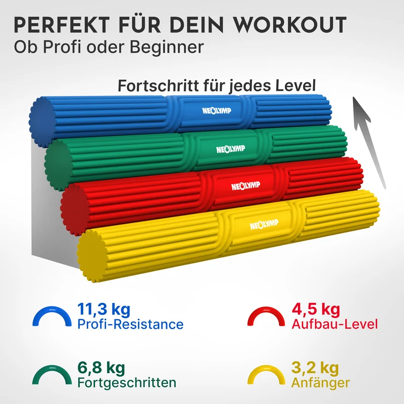 Flexbar Trainingsstab Handkraft-Trainer (4er Set)